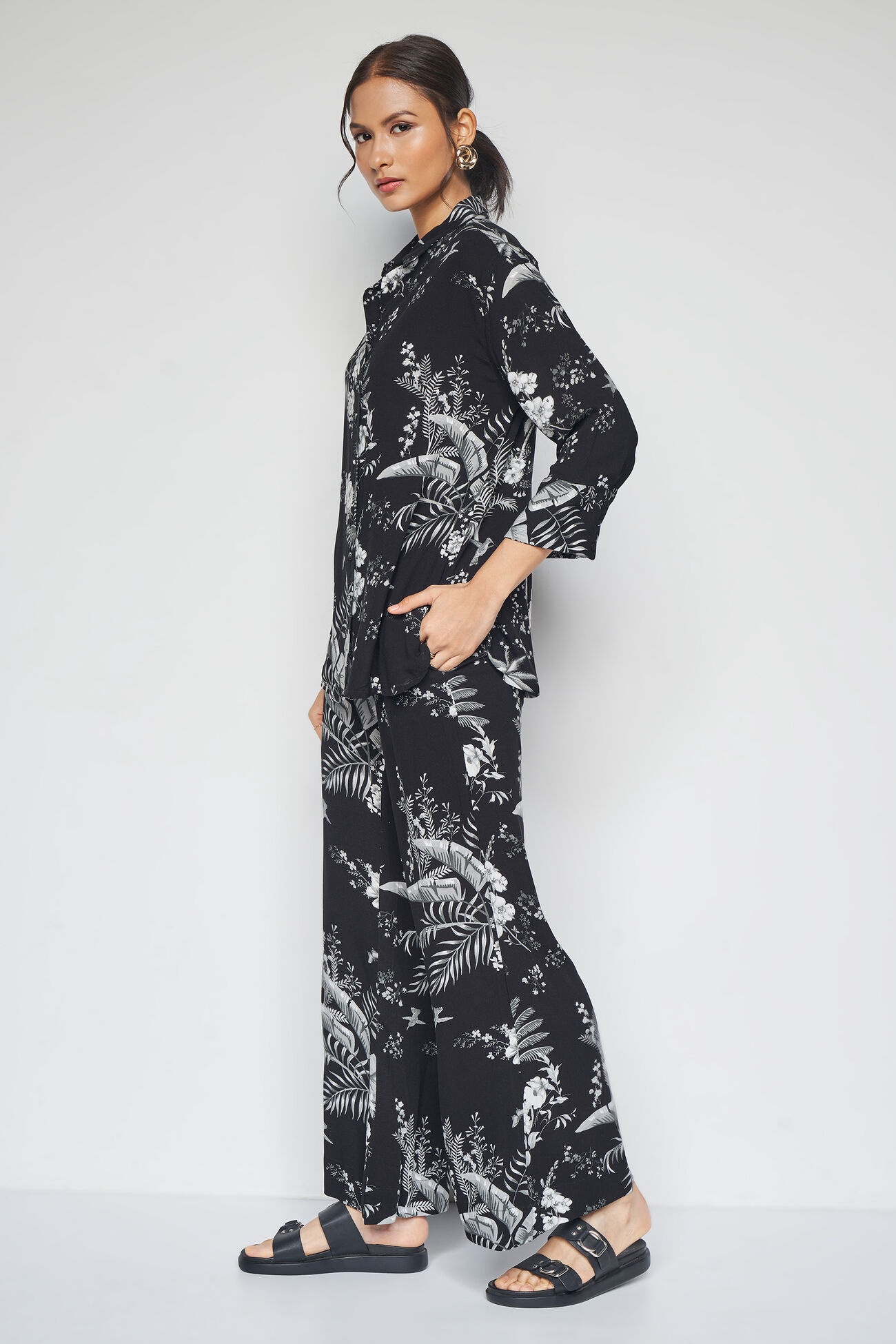 Yin Yang Co-ords Set, Black, image 3